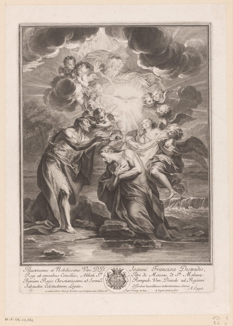 Chrzest Chrystusa autorstwa Antoine Coypel