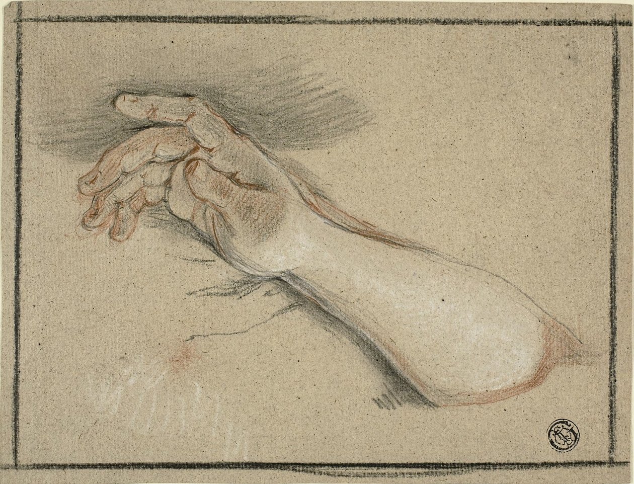 Dłoń i przedramię autorstwa Antoine Coypel