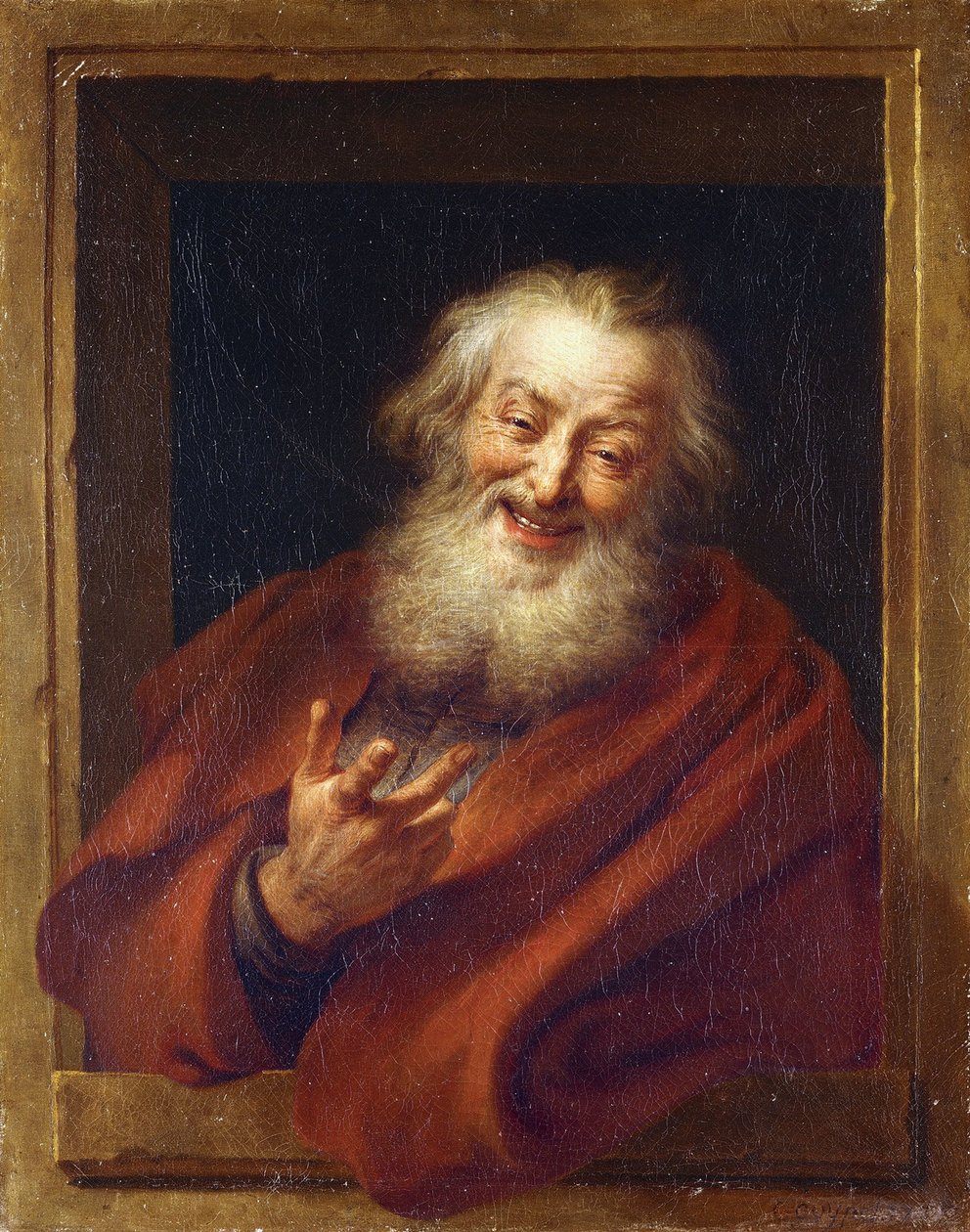 Wesoły Demokryt, XVIII wiek autorstwa Antoine Coypel