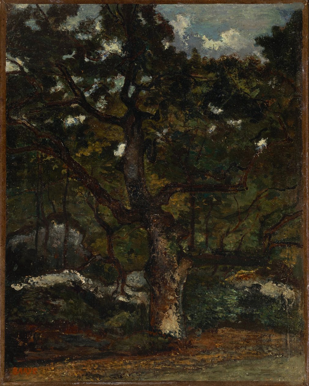 Działka w lesie Fontainebleau autorstwa Antoine Louis Barye