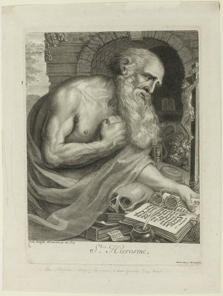 Święty Hieronim autorstwa Antoine Masson
