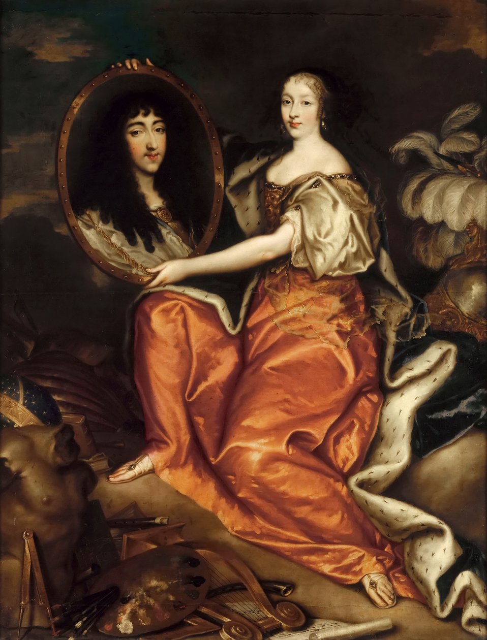 Henrietta Anglii, księżna Orleanu 1644-1670 autorstwa Antoine Mathieu