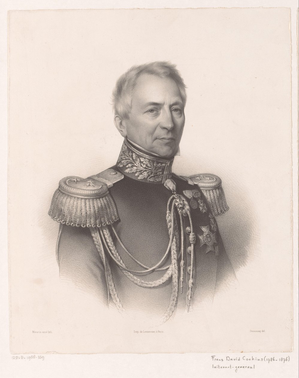 Portret van Fransa Davida Cochiusa autorstwa Antoine Maurin