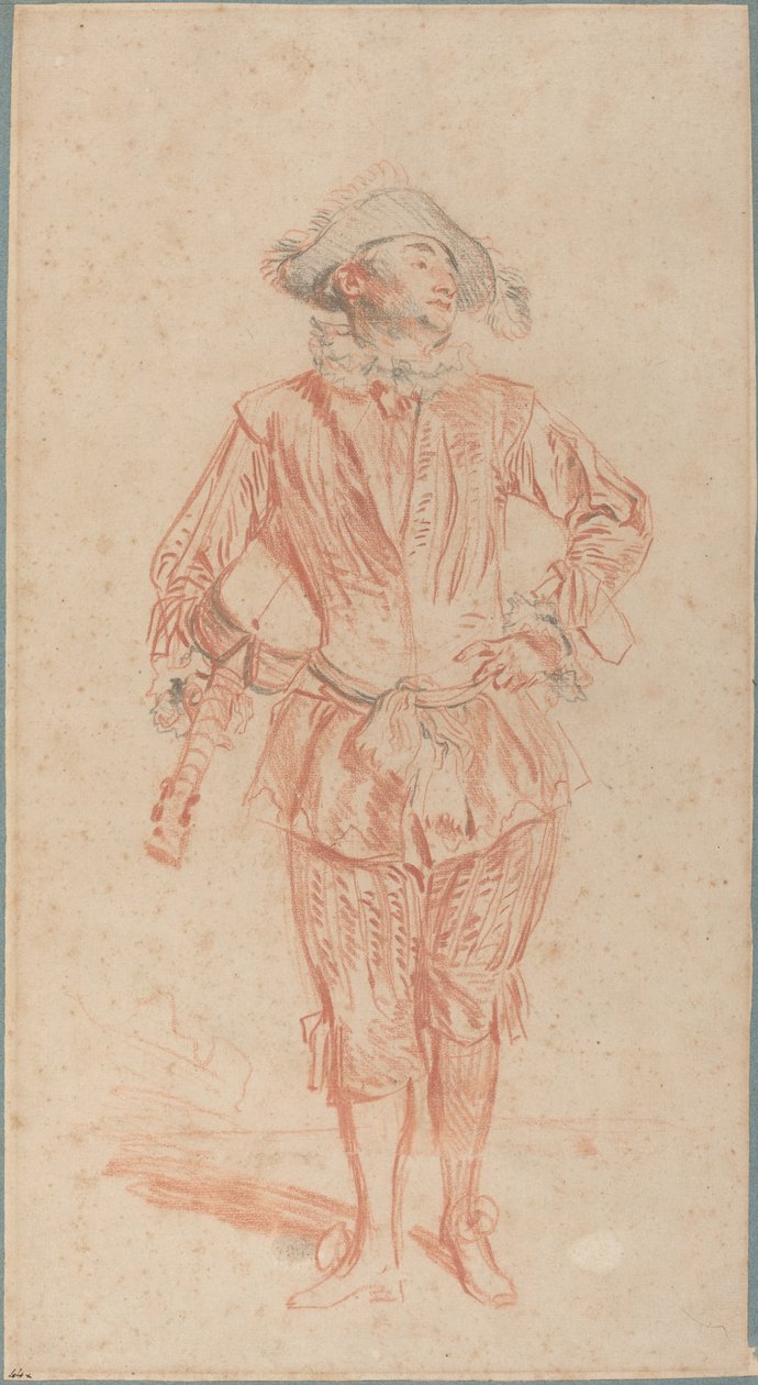 Mezzetin autorstwa Antoine Watteau