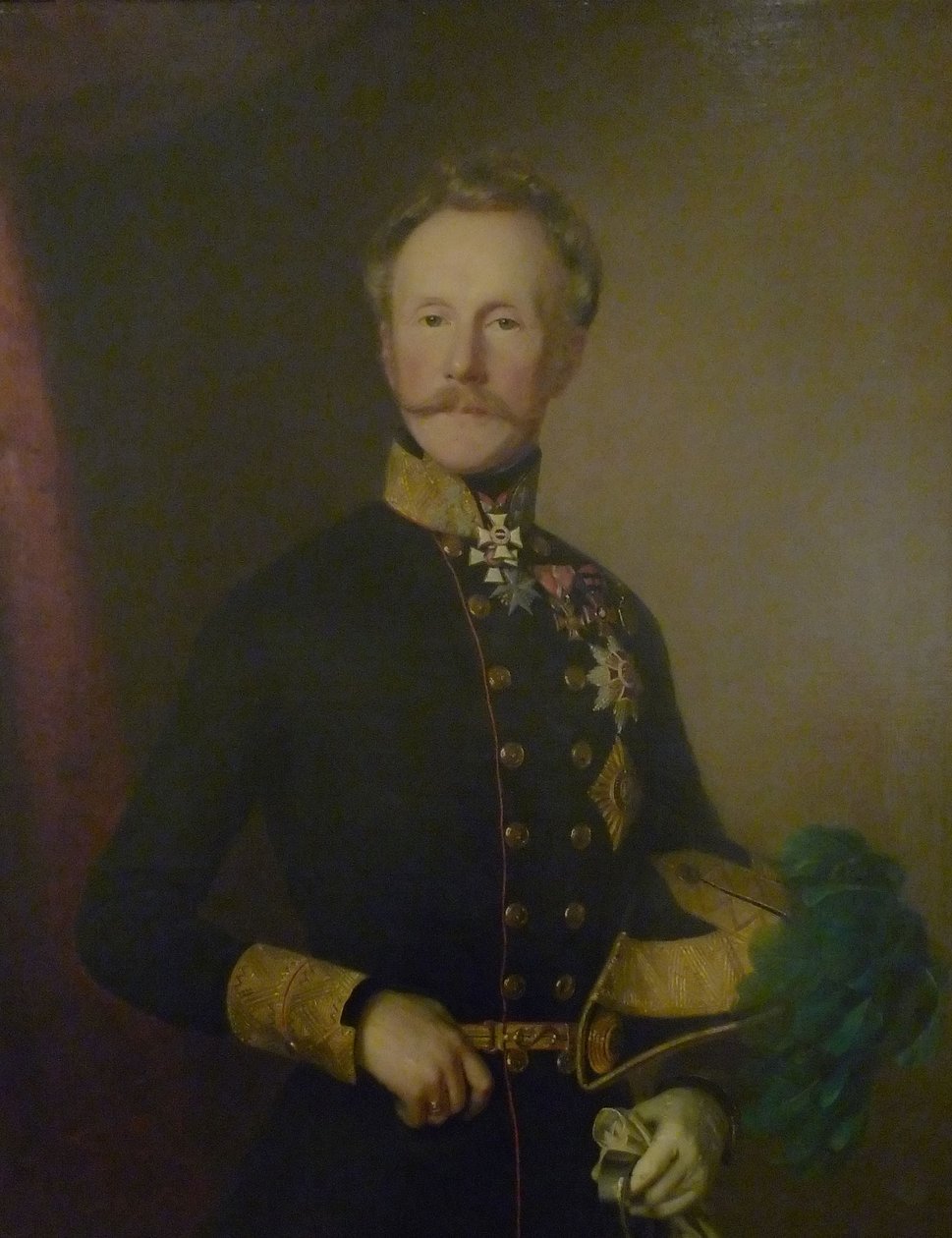 Heinrich Hermann Josef Freiherr von Heß (1788-1870), austriacki generał autorstwa Anton Einsle