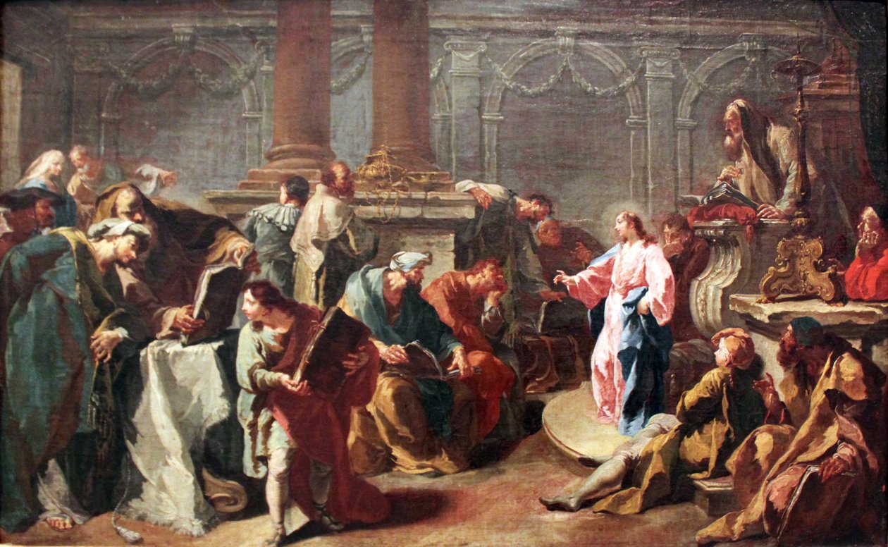 Chrystus wśród lekarzy autorstwa Anton Kern