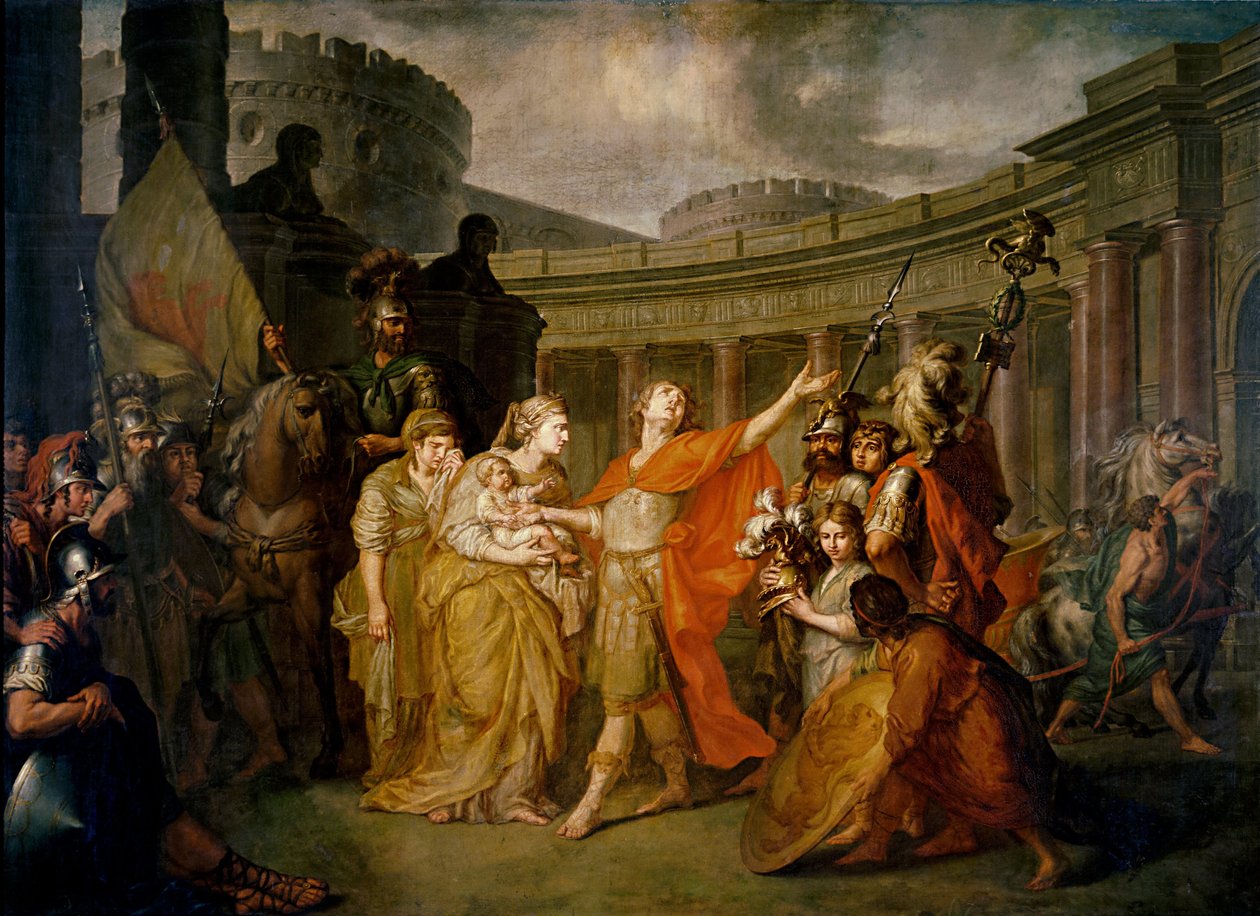 Pożegnanie Hektora i Andromachy autorstwa Anton Pavlovich Losenko