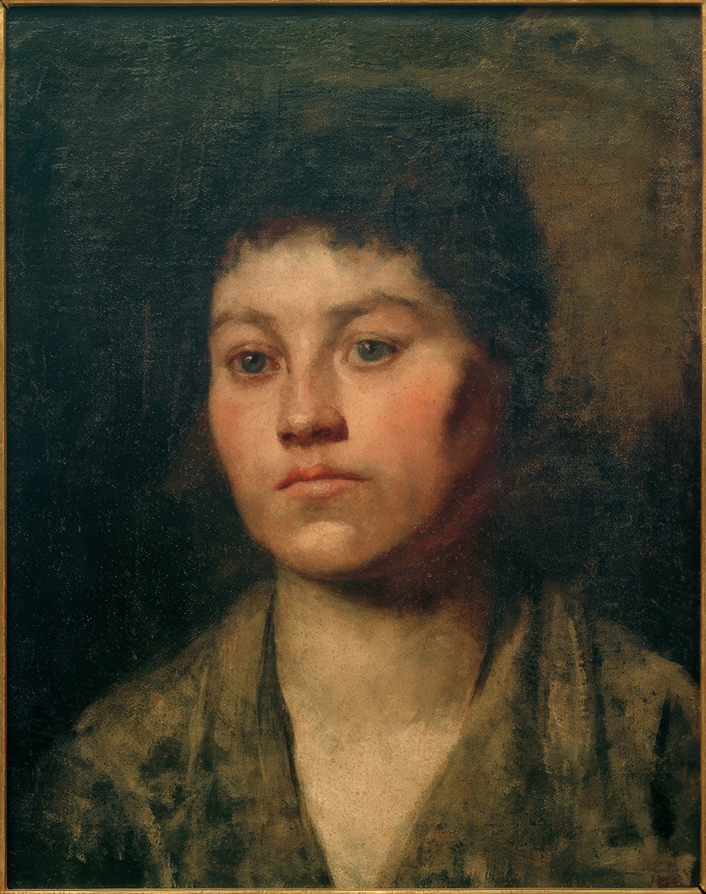 portret dziewczyny autorstwa Anton Azbe