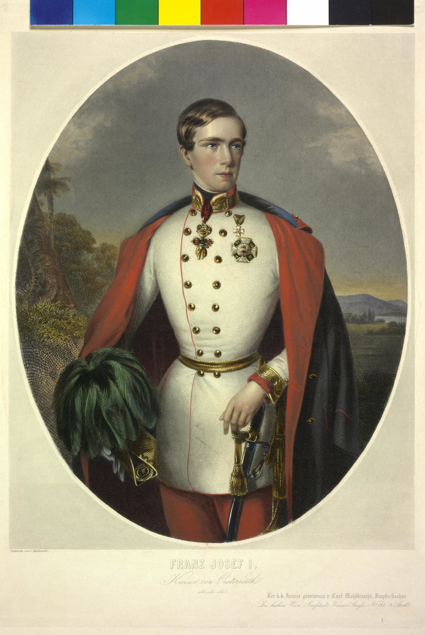 Cesarz Austrii Franciszek Józef I autorstwa Anton Einsle