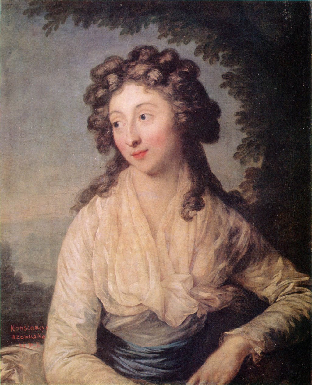 Portrait of Konstancja Rzewuska autorstwa Anton Graff