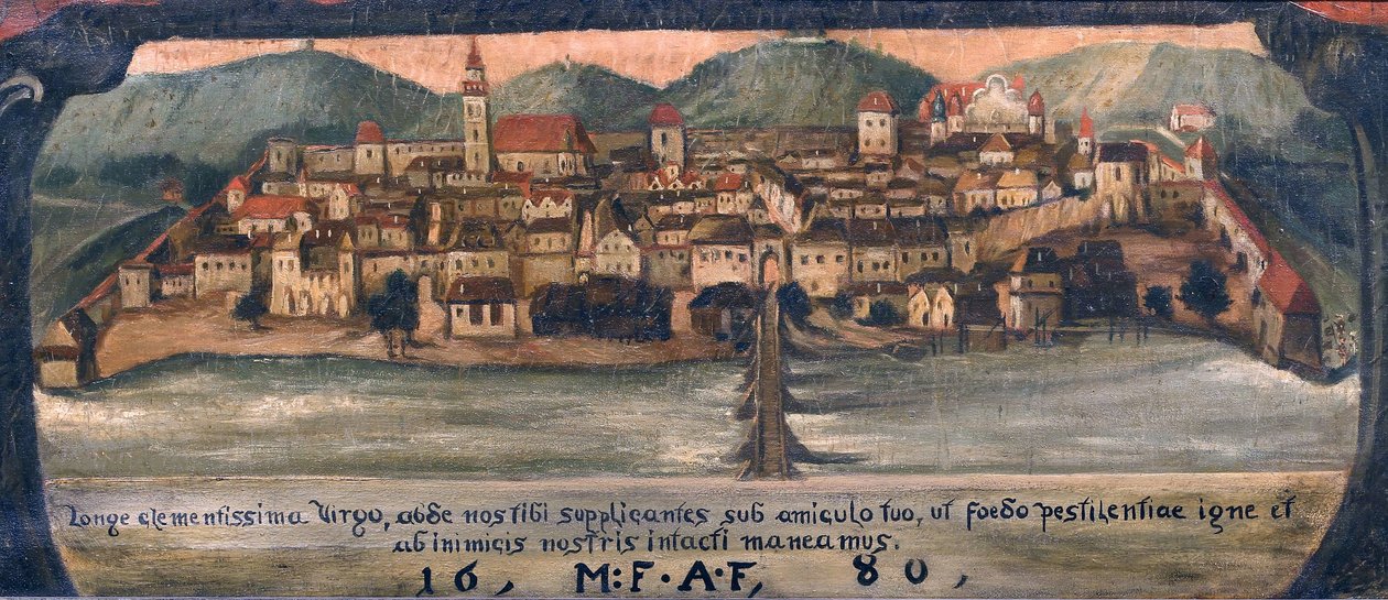 Słoweński: Maribor około 1861 r. autorstwa Anton Gvajc