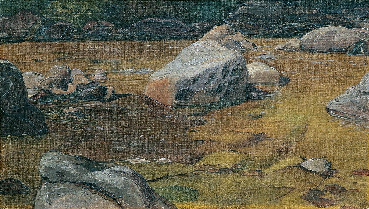 skały w potoku autorstwa Anton Josef von Kenner