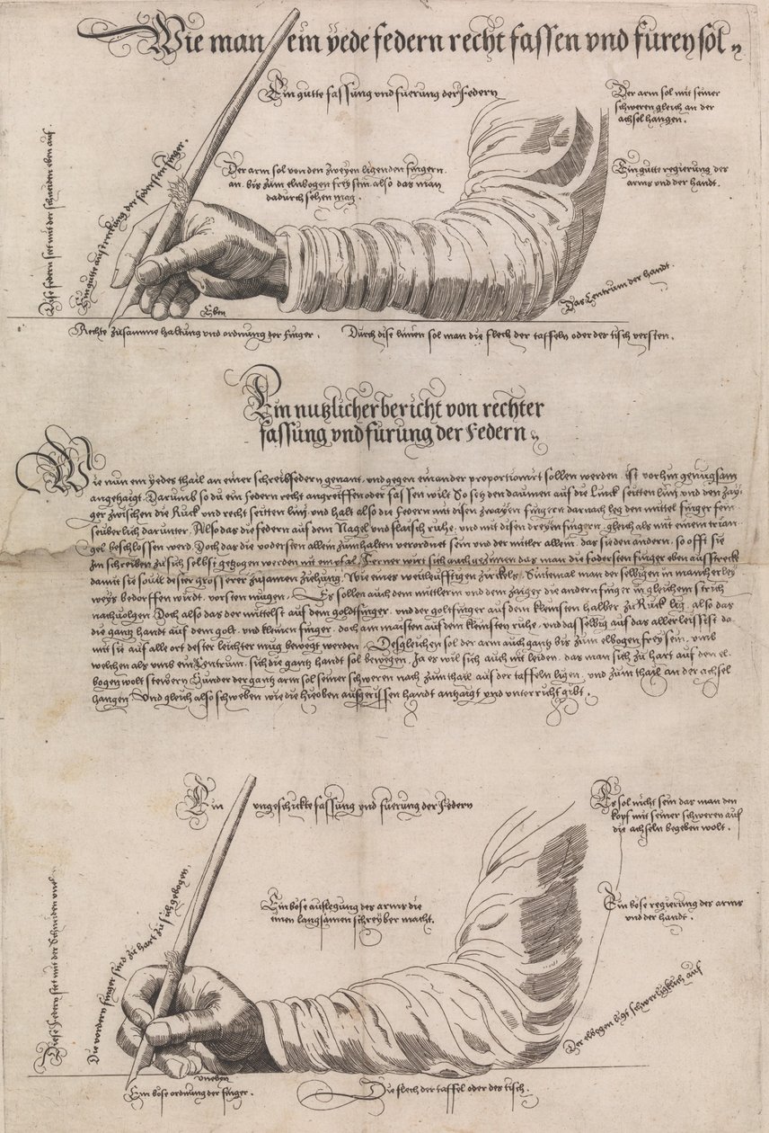 Schreibkunst Sztuka pisania, 1601, 1631. autorstwa Anton Neudörffer