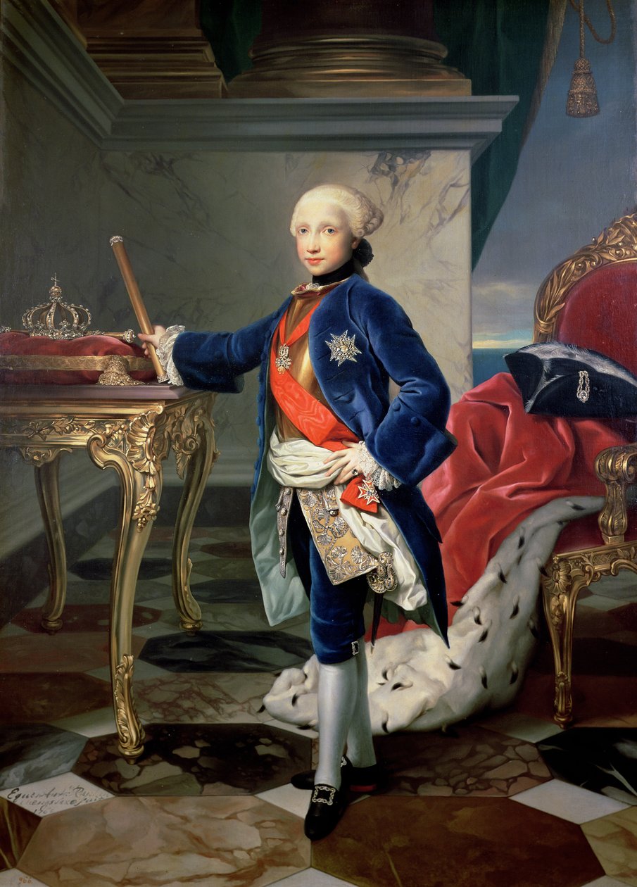 Ferdynand IV, król Neapolu (1751-1825) autorstwa Anton Raphael Mengs