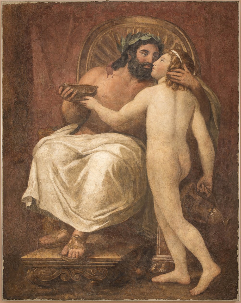 Jowisz całujący Ganimedesa, 1759-1760. autorstwa Anton Raphael Mengs