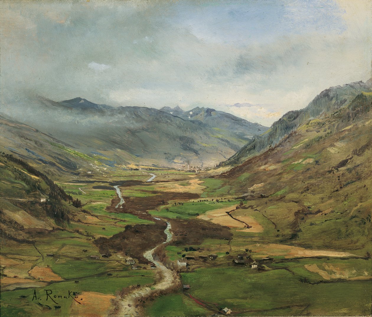 Dolina Gastein II autorstwa Anton Romako