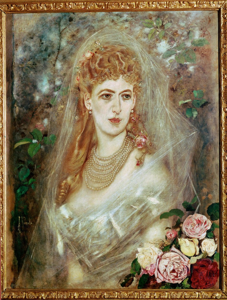 Maria Magda hrabina Kuefstein ... (obraz na płótnie) autorstwa Anton Romako