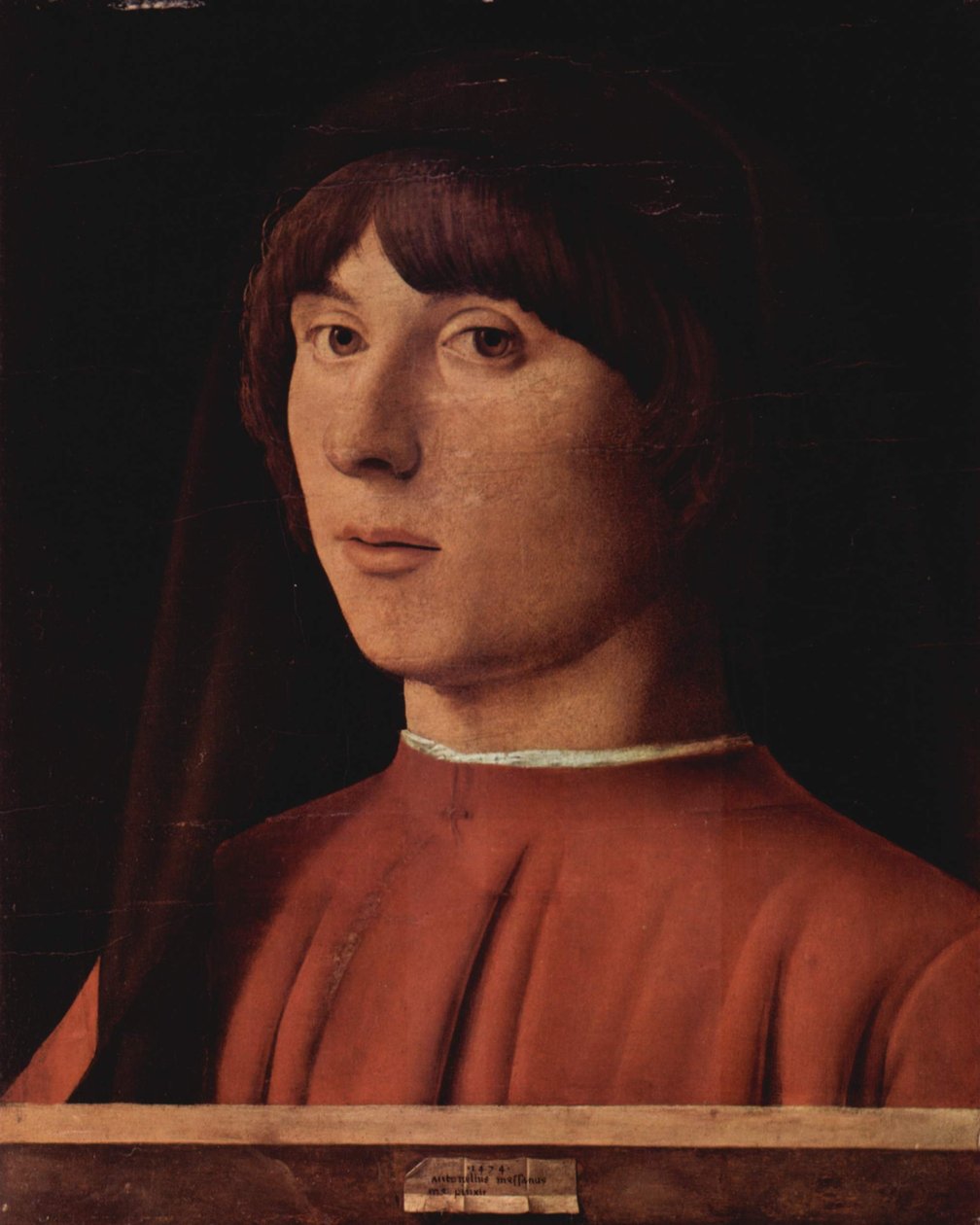 Niemiecki: Portret młodego mężczyzny autorstwa Antonello da Messina