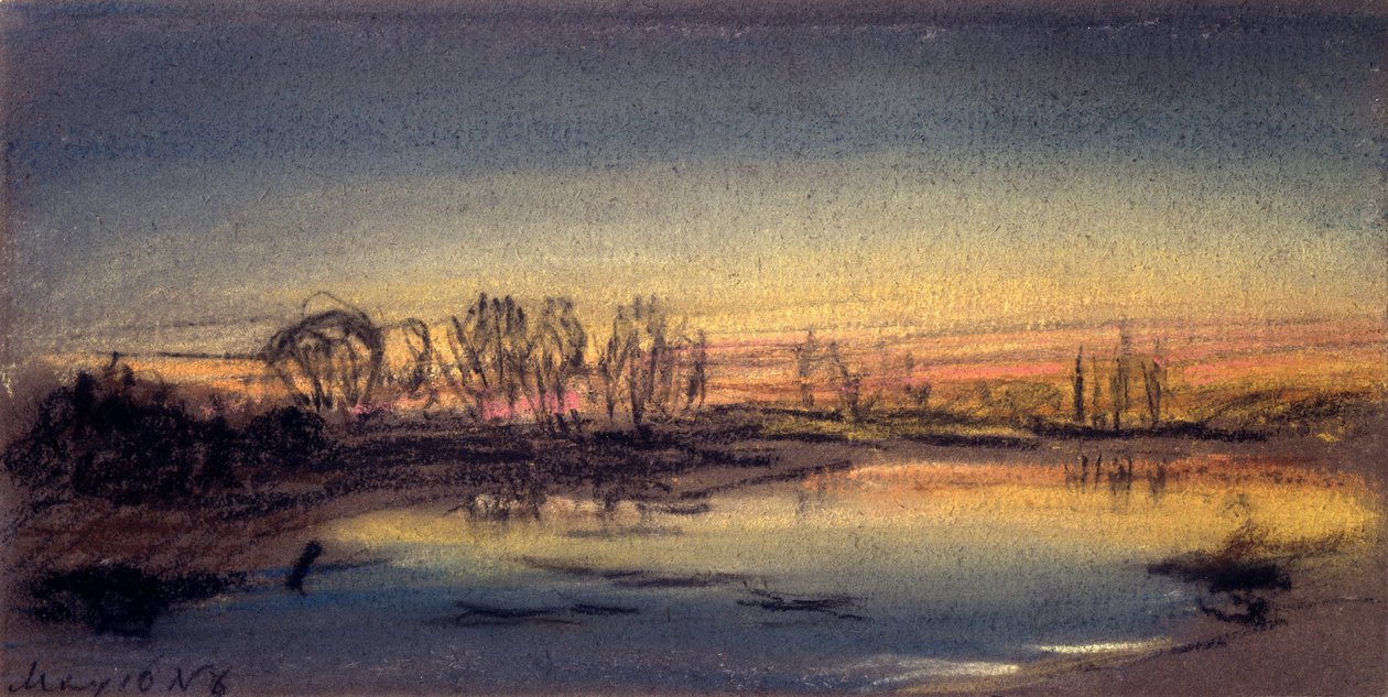 Zachód słońca, maj 1884 autorstwa Frederick (attr. to) Barnard