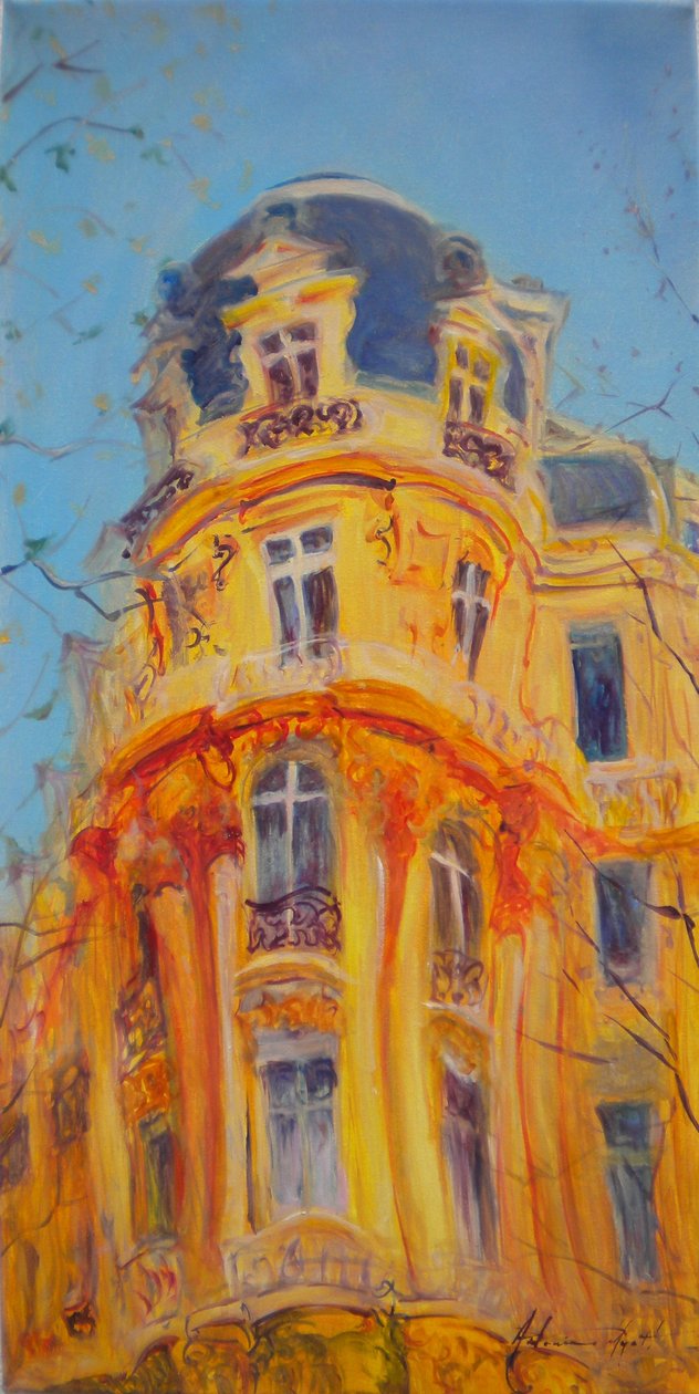Spacer po Champs-Elysees, 2010 autorstwa Antonia Myatt