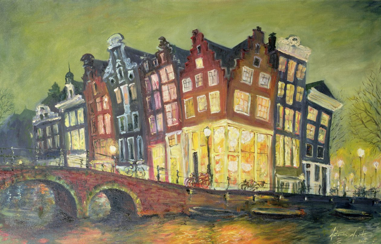 Jasne światła, Amsterdam, 2000 autorstwa Antonia Myatt