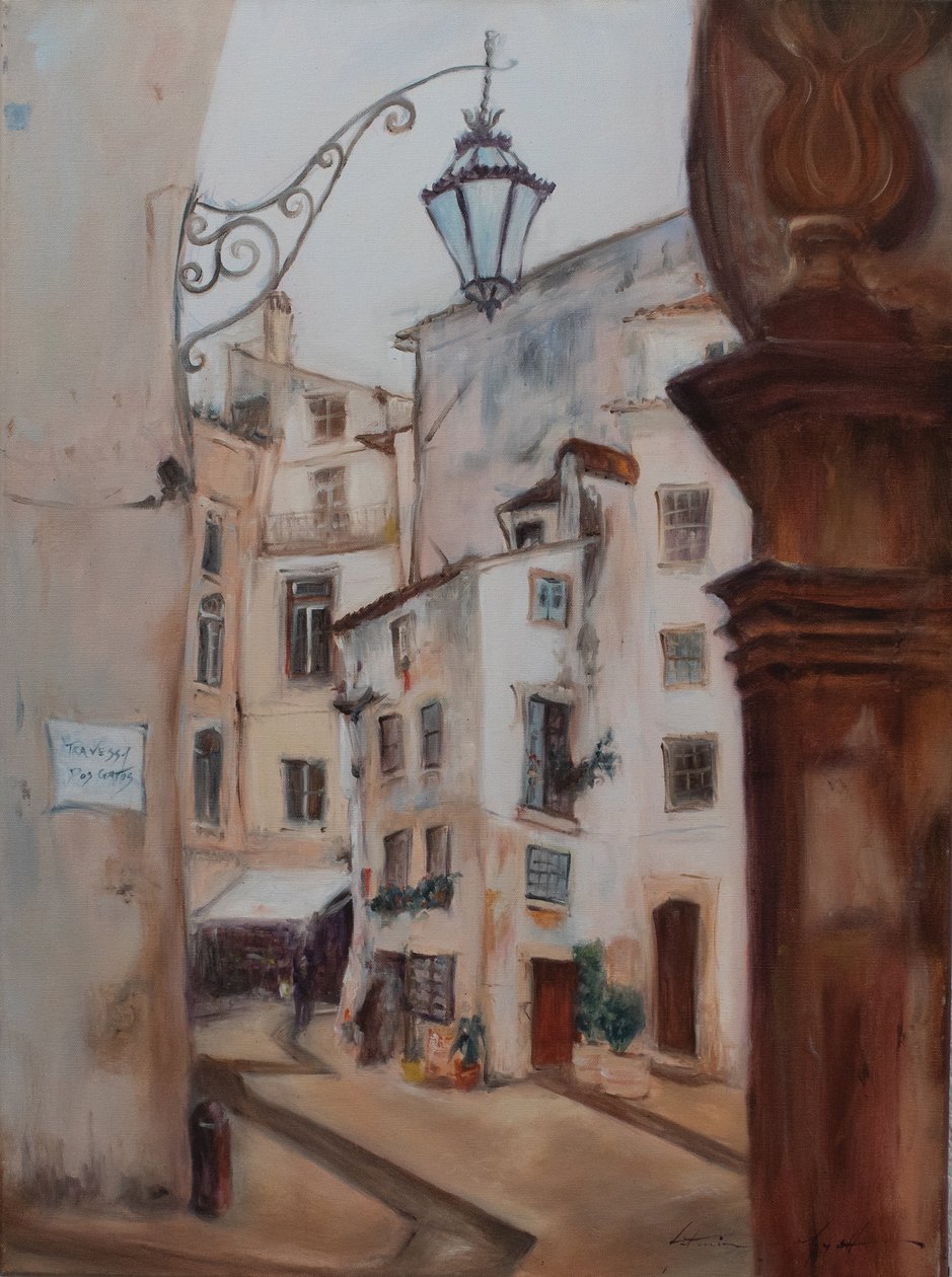 Coimbra, Portugalia, 2015 (olej na płótnie) autorstwa Antonia Myatt