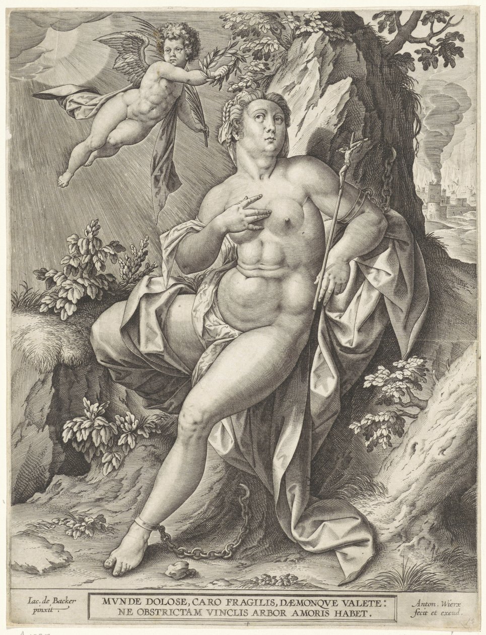 Alegoria Wiary autorstwa Antonie Wierix (II)