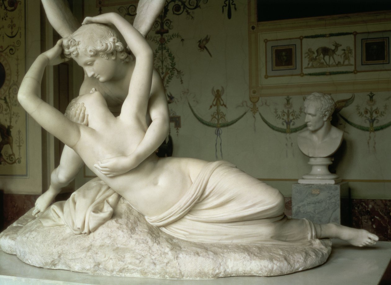 Kupidyn i Psyche, 1796 (marmur) autorstwa Antonio Canova