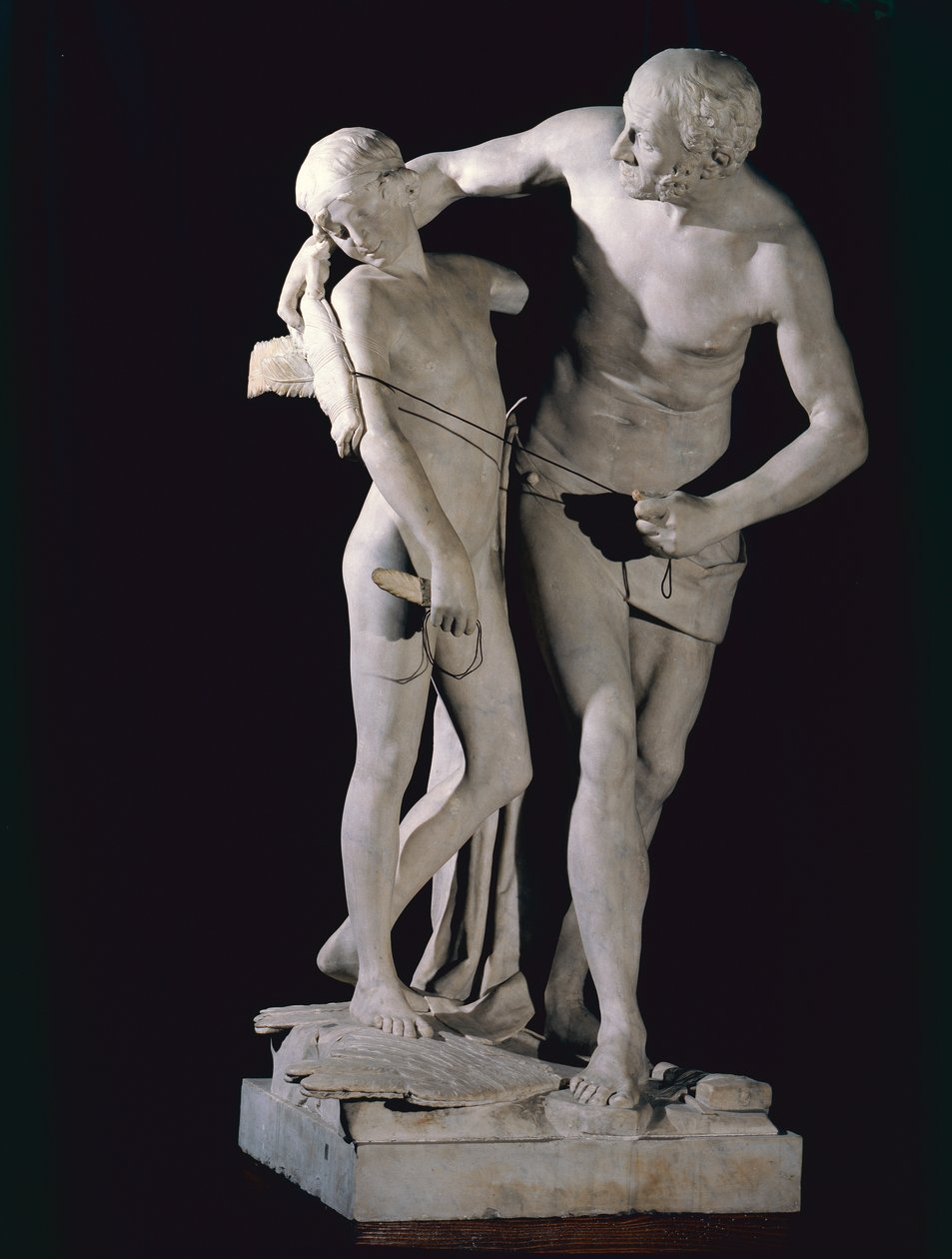 Dedal i Ikar (marmur) autorstwa Antonio Canova