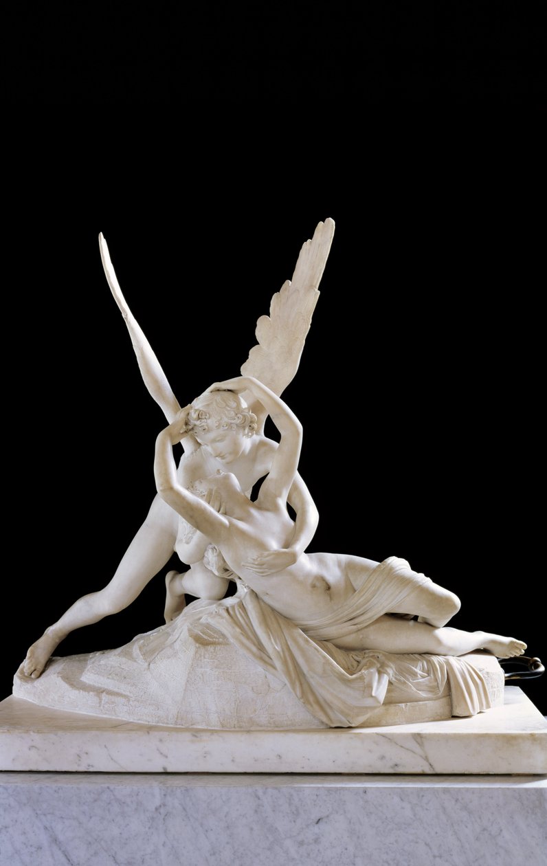 Psyche ożywiona pocałunkiem Kupidyna 1787 (marmur) (szczegóły patrz 27638) (patrz także 154097) autorstwa Antonio Canova