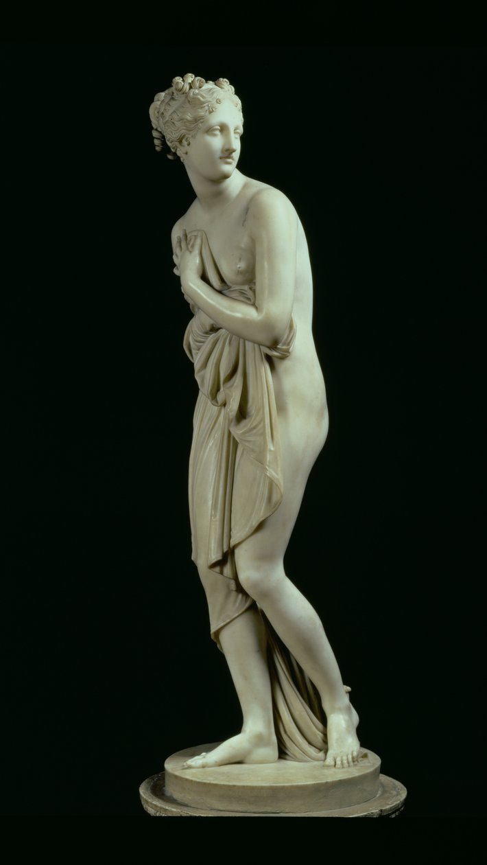 Wenus, widok z boku, 1810 (marmur) (patrz także 79618) autorstwa Antonio Canova