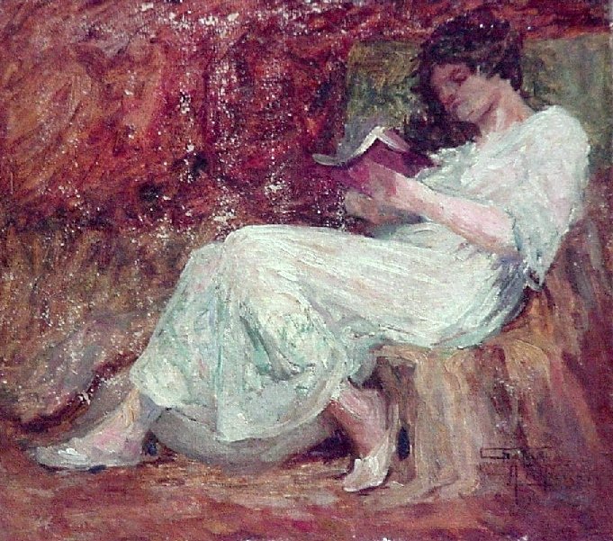 Poranna perusalnPortugalia: Leitura matinaln autorstwa Antonio Parreiras
