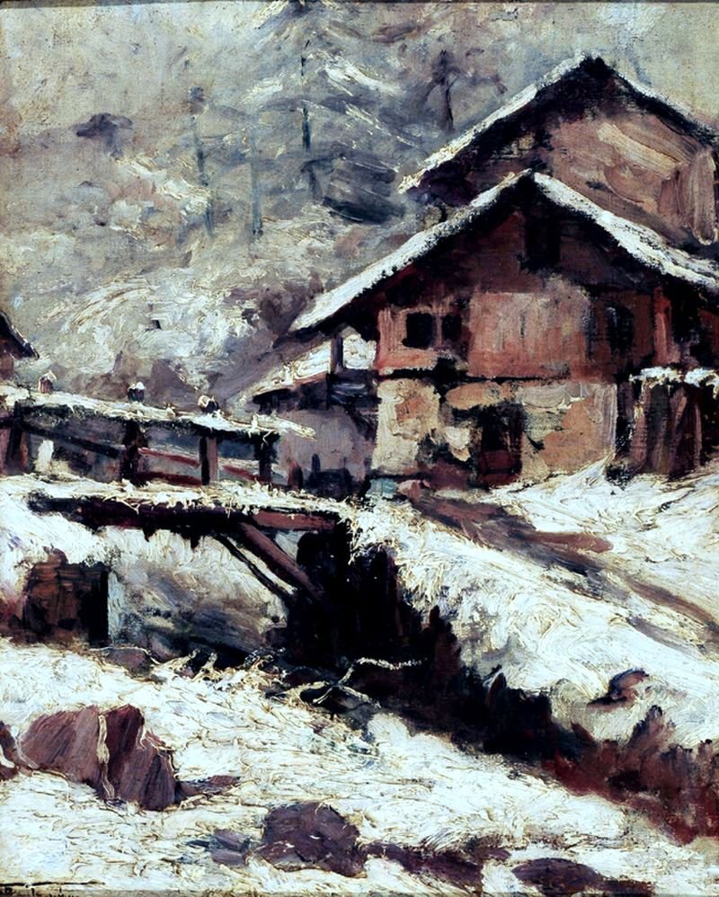 Śnieg Szwajcaria autorstwa Antonio Parreiras