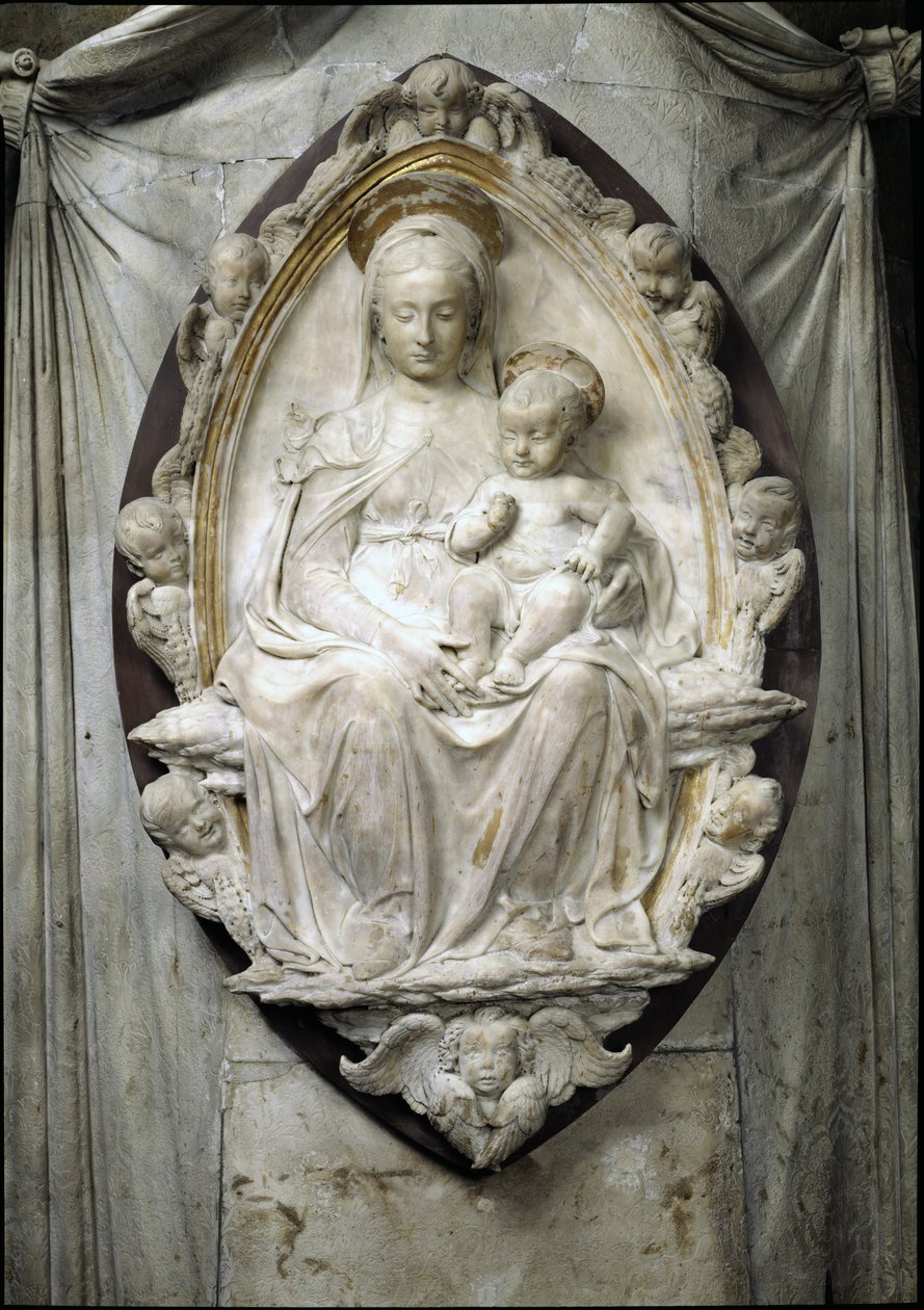 Madonna del Latte, 1478 (marmur) autorstwa Antonio Rossellino