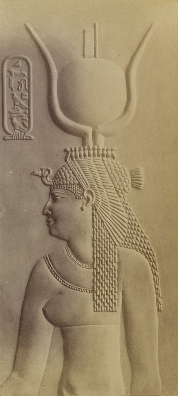 Kleopatra, Świątynia w Dendera autorstwa Antonio Beato