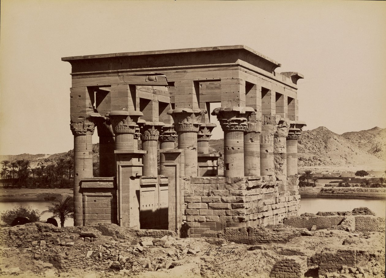 [Kiosk z Philae] / [Kiosk z Phile] autorstwa Antonio Beato
