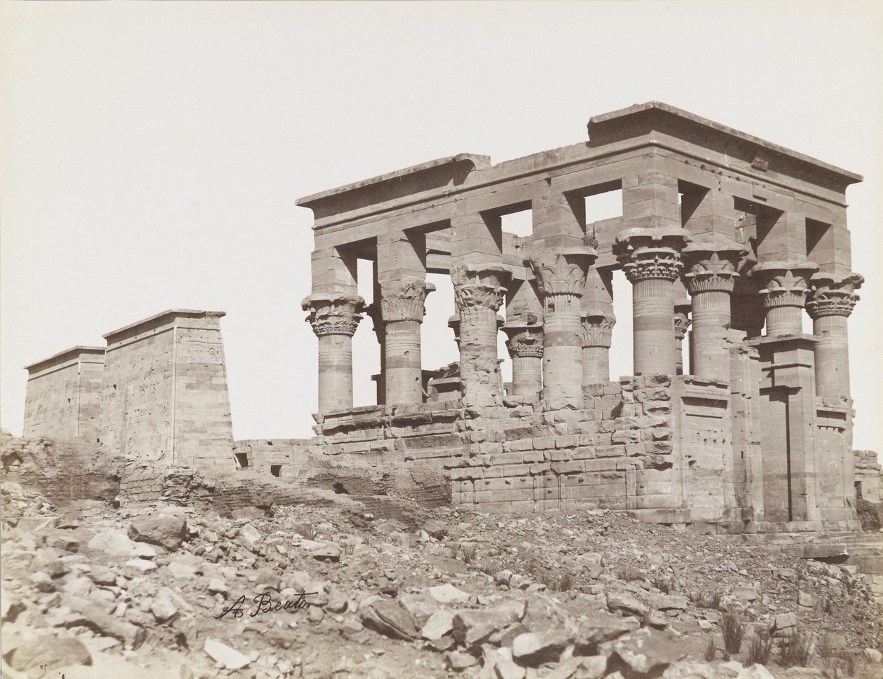Philae autorstwa Antonio Beato