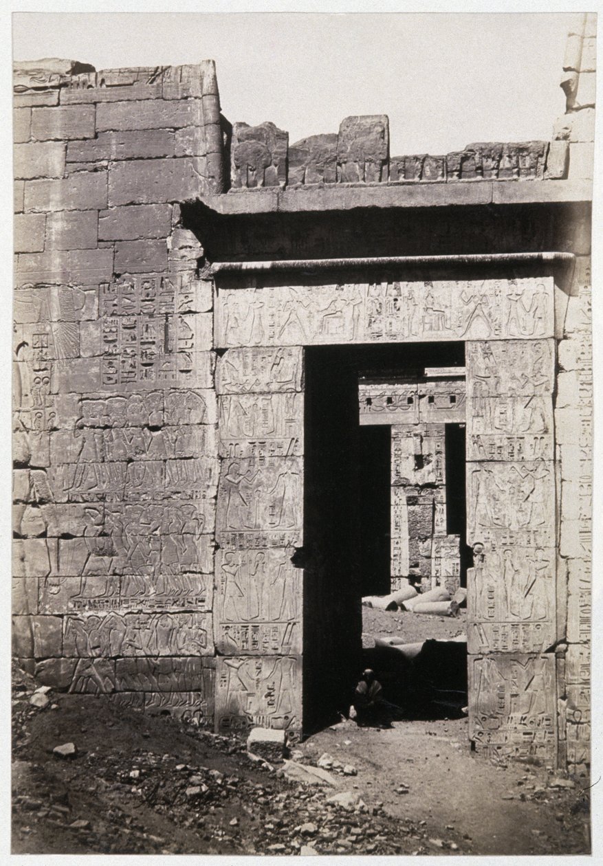 Ruiny Karnaku, ok. 1900 r. (zdjęcie) autorstwa Antonio Beato