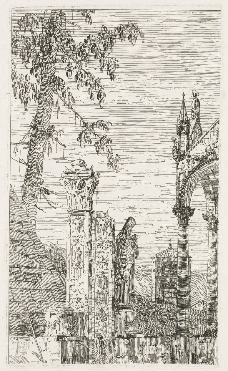 Widoki: Fragmenty rzeźby, 1735-1746. autorstwa Giovanni Antonio Canal