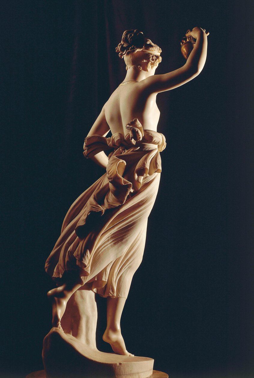 Hebe autorstwa Antonio Canovy (1757-1822), marmurowa rzeźba autorstwa Antonio Canova