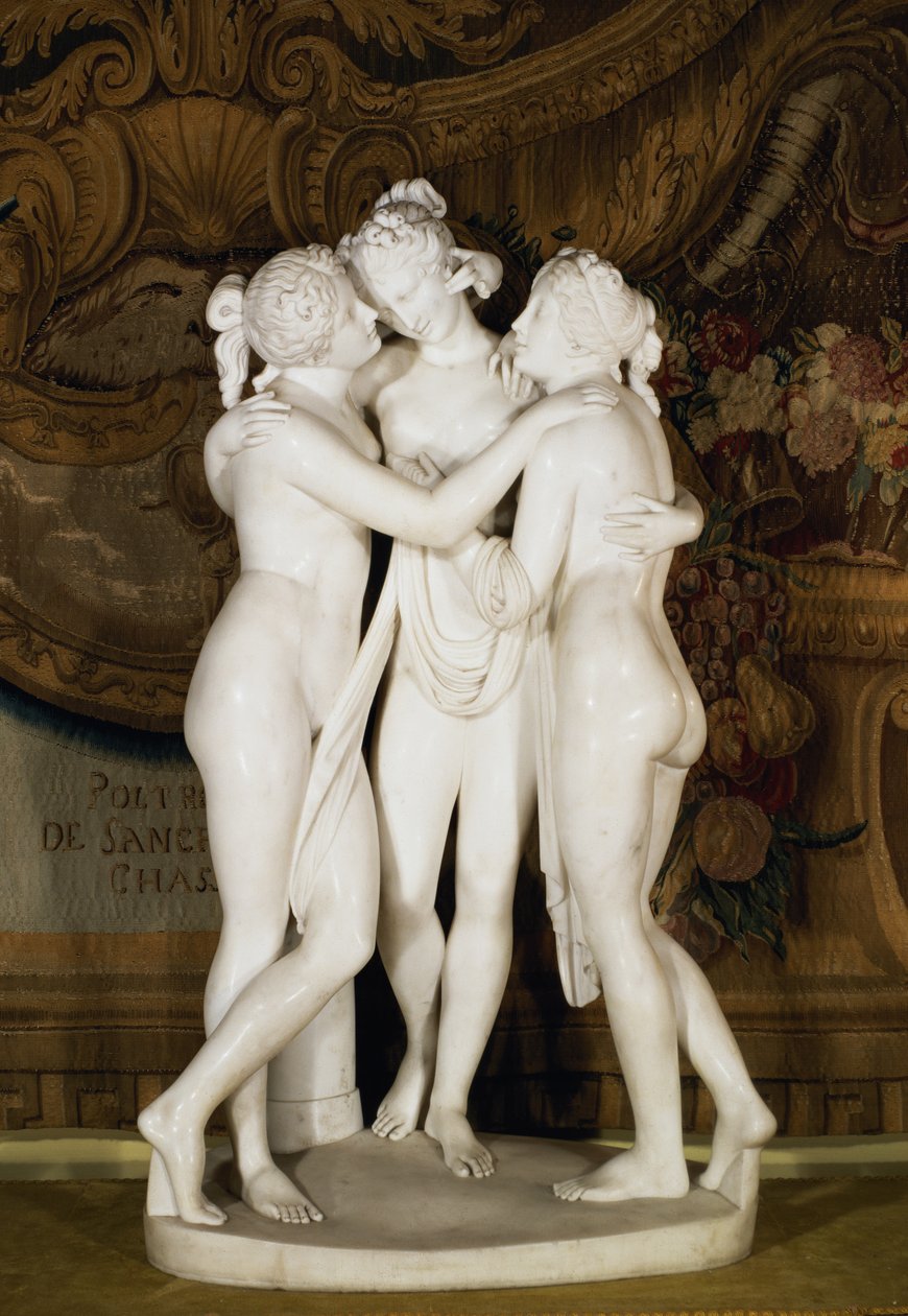 Trzy Gracje (marmur) autorstwa Antonio Canova