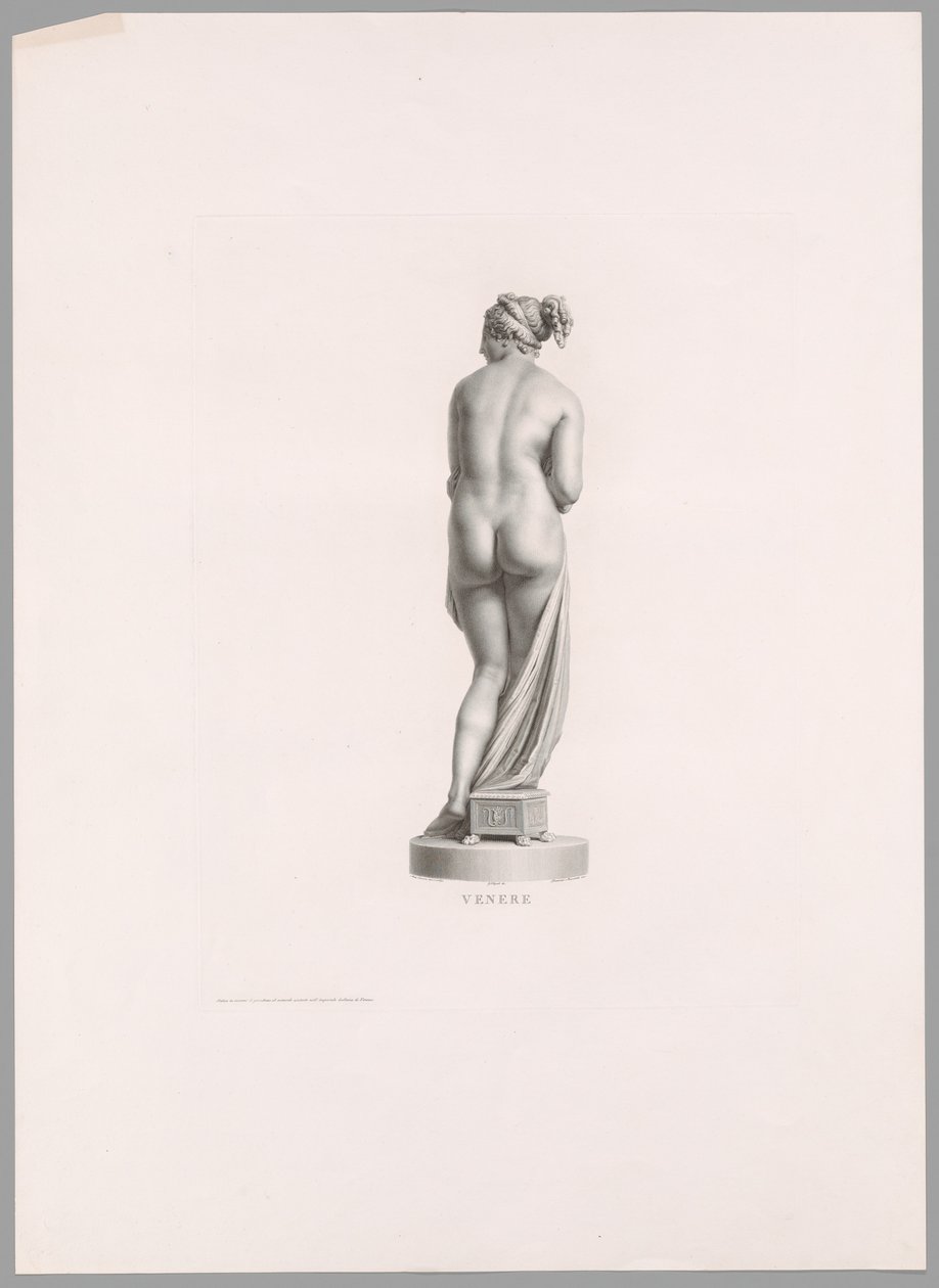 Wenus, widok z tyłu, z pracy Canova autorstwa Antonio Canova