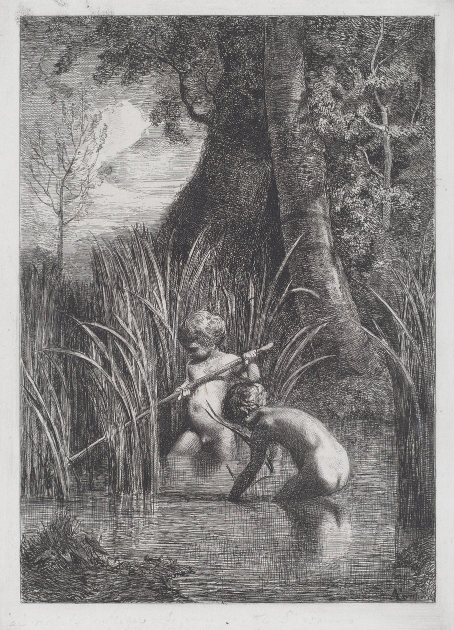 Wędkarstwo autorstwa Antonio Fontanesi