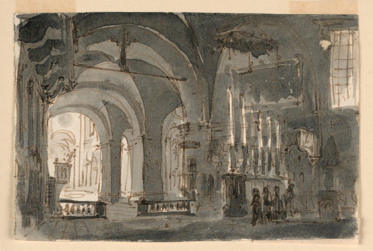 Stara Katedra w Brescii autorstwa Antonio Giuseppe Basoli