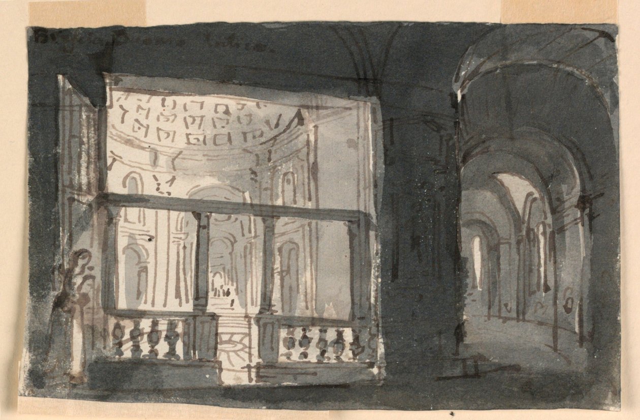 Stara Katedra w Brescii autorstwa Antonio Giuseppe Basoli
