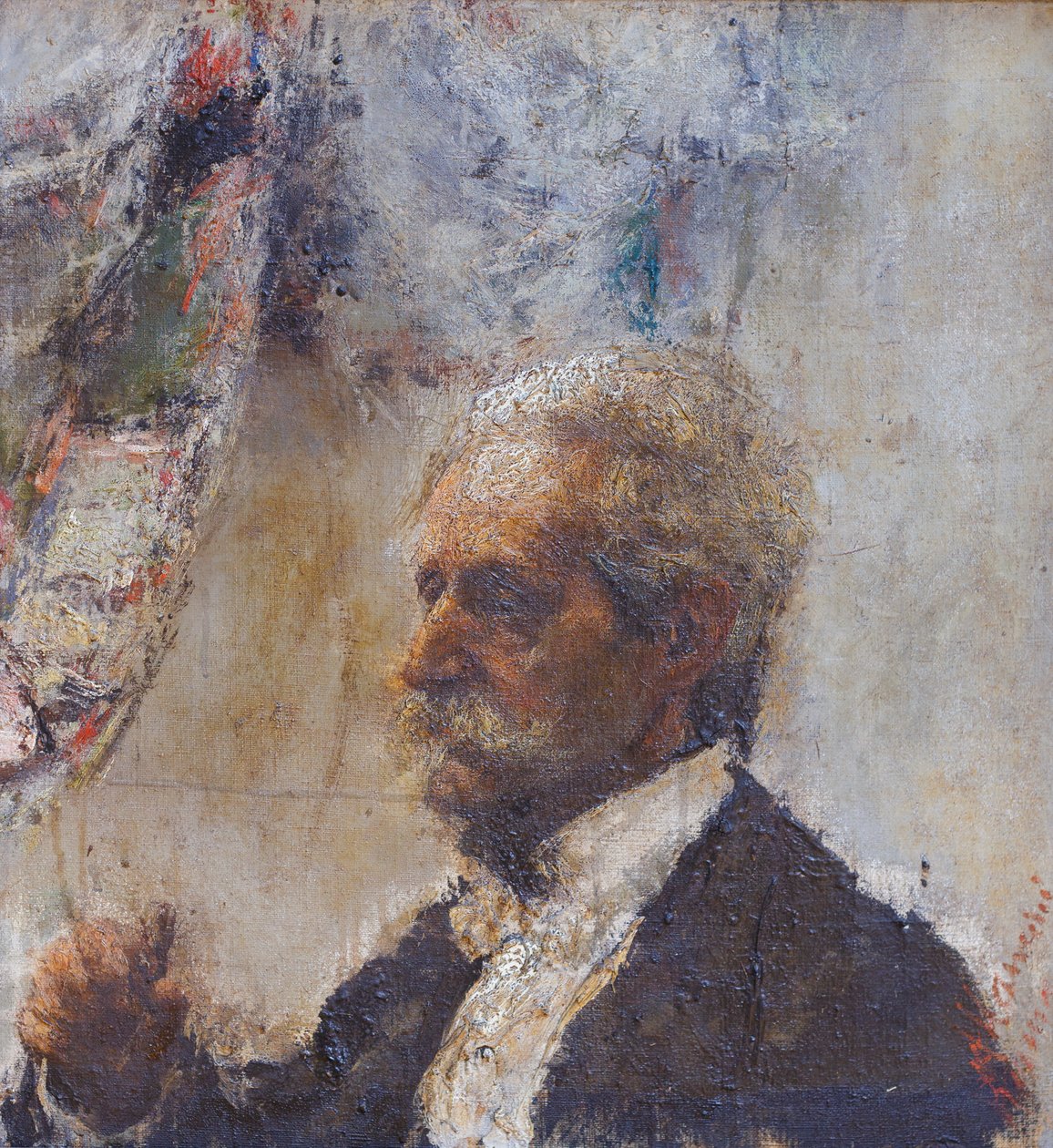 Portret ojca artysty autorstwa Antonio Mancini