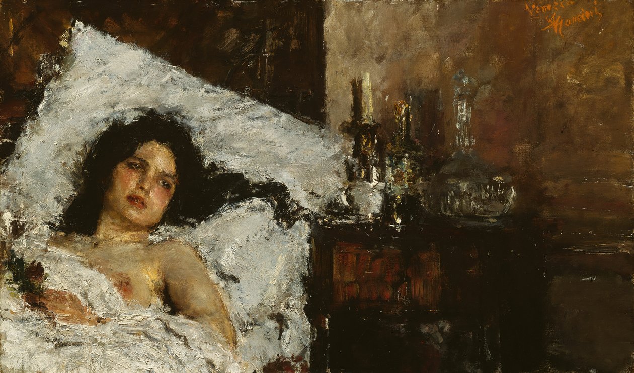 Odpoczynek, ok. 1887. autorstwa Antonio Mancini