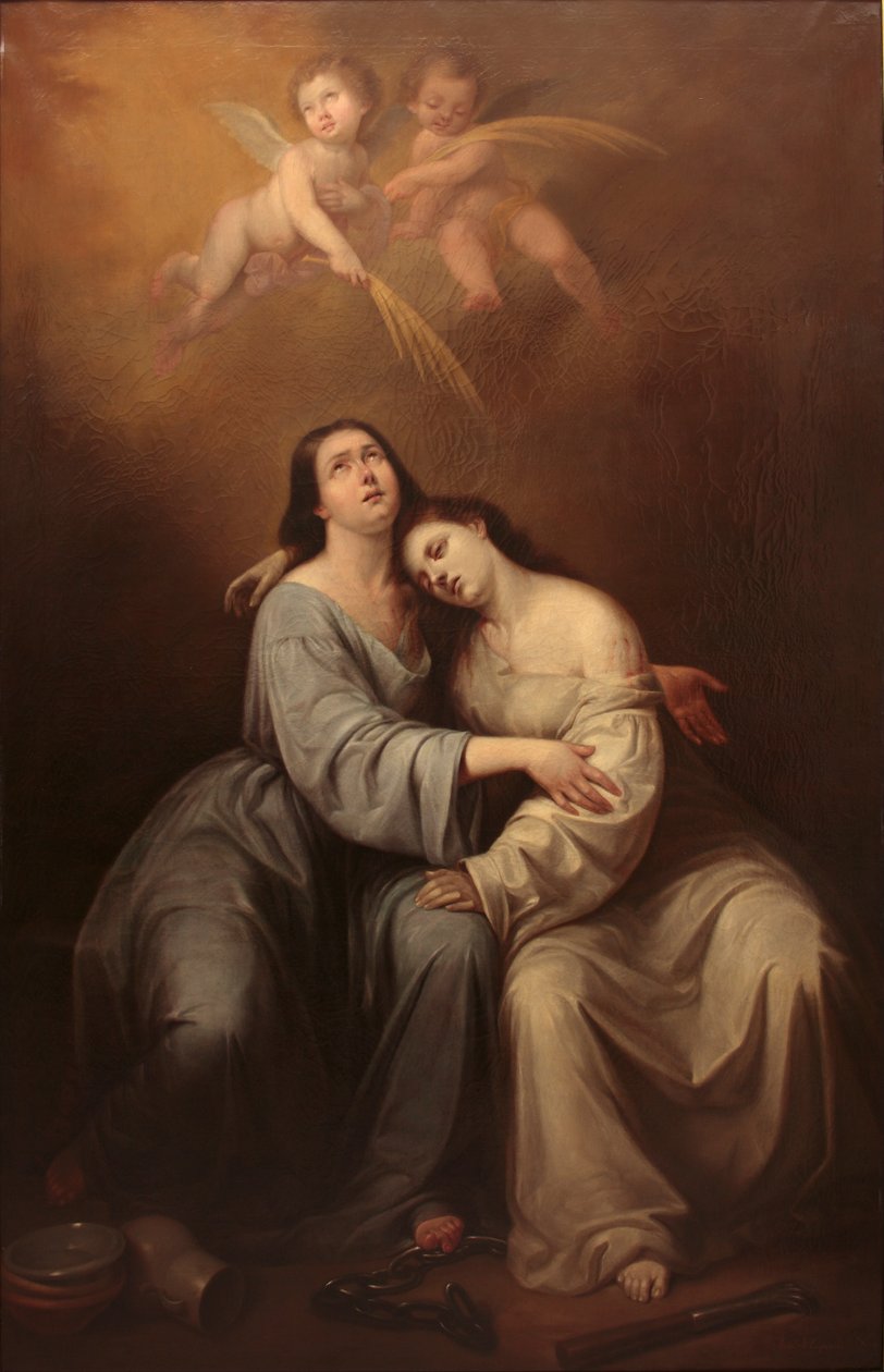 Saint Justa i Saint Rufina autorstwa Antonio María Esquivel