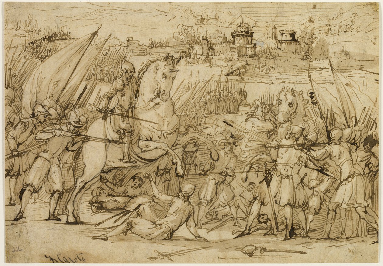 Scena bitwy autorstwa Antonio Maria Viani
