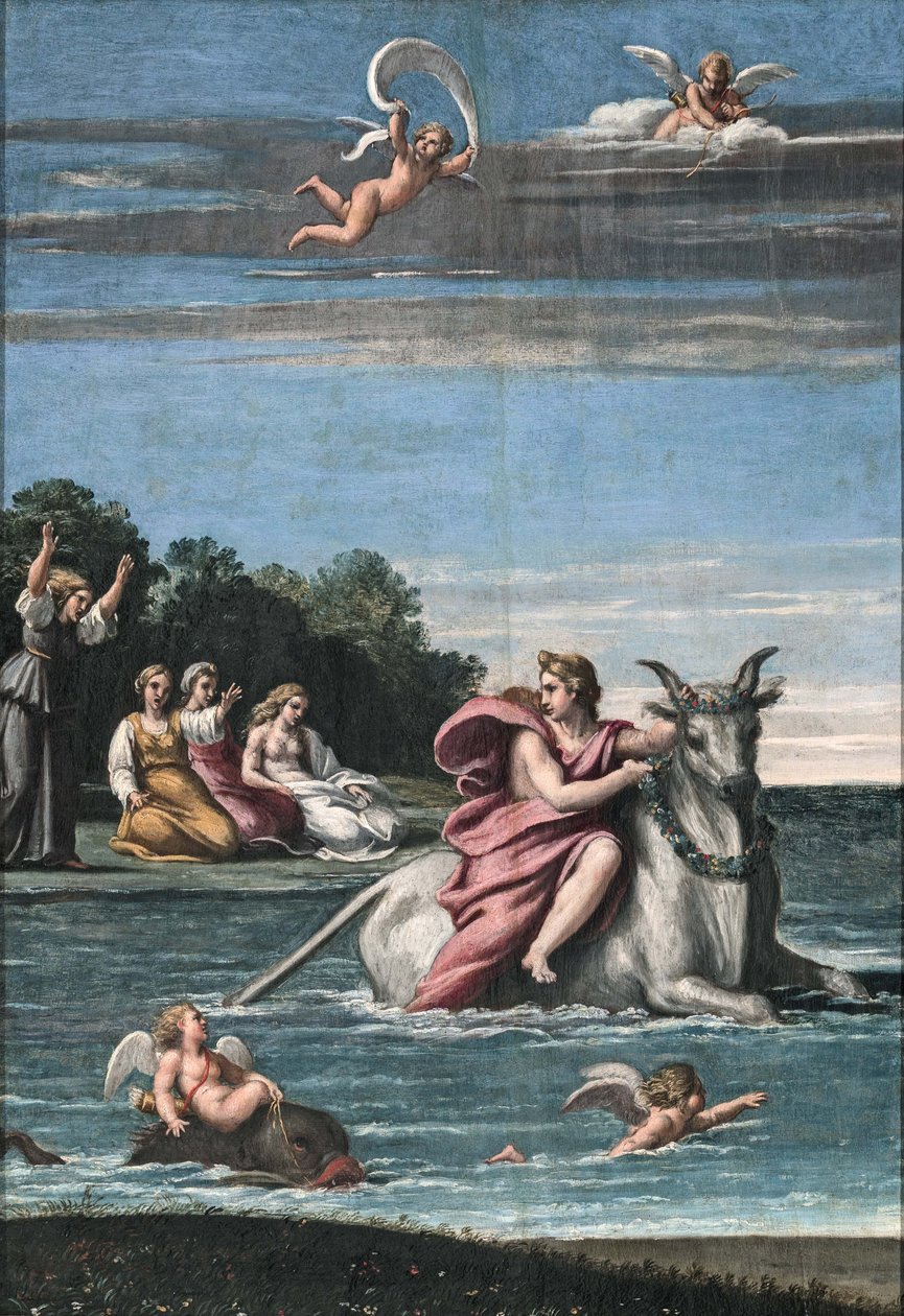 Gwałt Europy, 1602-1605. autorstwa Antonio Marziale Carracci
